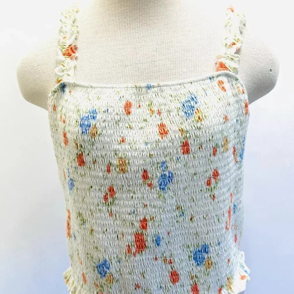 NWT SO GOODS FOR LIFE Juniors Sleeveless Pullover Cropped Shirred Top Size XXL